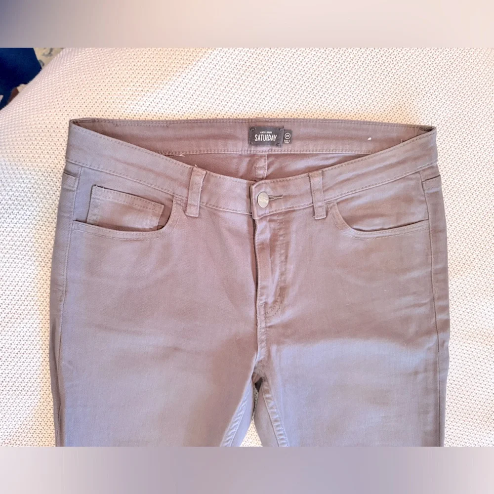 KATE SPADE SATURDAY Grey Skinny Straight Leg Jeans w Stretch